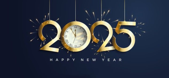 New Year 2025 HD Wallpaper, Wishes, Images, Background PNG