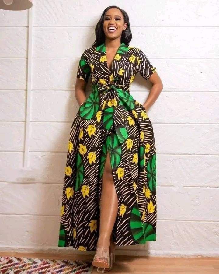 Trendy Ankara Styles Classy, Long Dress Styles, Chitenge Dresses, African Maxi Dress Ankara, Stylish Naija, Long African Dresses, African Prom Dresses, African Print Dress Ankara, African Dresses Modern