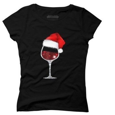 Wine Glass Xmas Tee Christmas Wine lovers Santa Hat Gift T-Shirt is a cozy ring spun cotton t-shirt designed by NekoShop for Design By Humans. Pick up this tee and support one of our global artists today. Xmas Tees, Sleeve Packaging, Christmas Wine, Wine Lovers, Santa Hat, Black Media, Cotton T Shirt, Wine Glass, Sleeve Styles