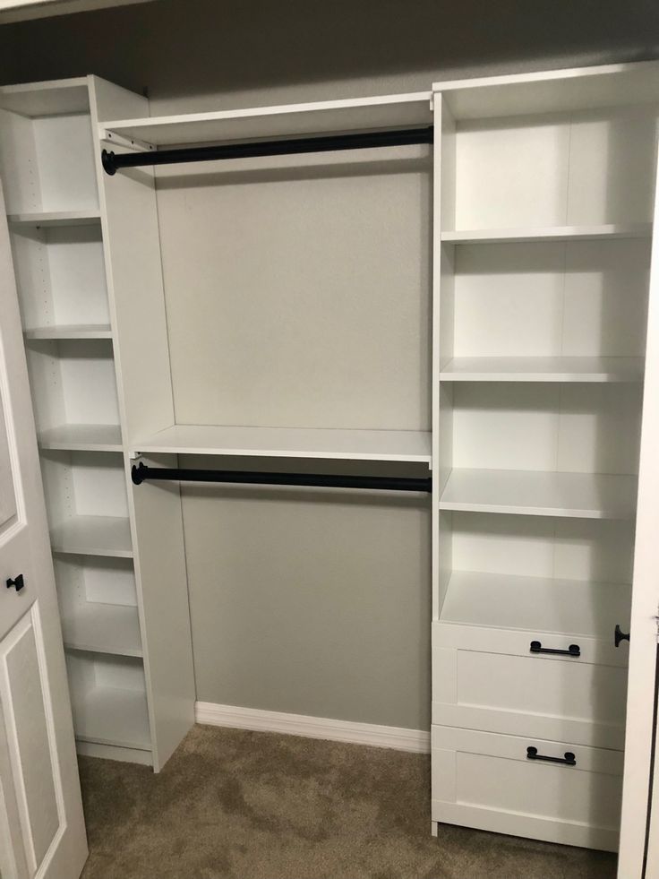 Custom closet on a budget, using ikea bookcases Brimnes Closet Hack, Brimnes Bookcase Hack, Ikea Brimnes Bookcase, Ikea Brimnes Bookcase Hack, Brimnes Closet, Billy Bookcase Closet, Brimnes Bookcase, Ikea Brimnes Hack, Diy Closets