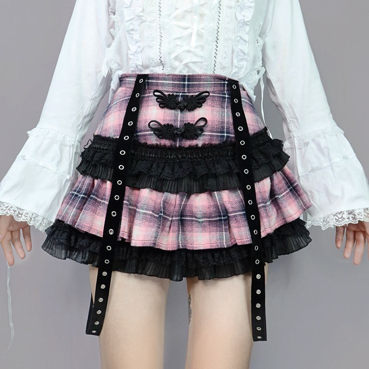 Vendor: Egirldoll Type: Price: 69.99 Harajuku Punk Plaid Cake Skirt EG17640 Material: Polyester Size: S M L  Size Chart Size/cm Waist Length S 64 35 M 66 36 L 70 37 Harajuku High Waist Bottoms For School, Harajuku High-waisted Bottoms For School, Harajuku Style Pink Ruffled Skirt, Pink Harajuku Ruffle Skirt, Harajuku Style Ruffled Mini Skirt, Harajuku High Waist Skirt For School, Harajuku Ruffled Mini Skirt, Pink Harajuku Skirt With Ruffles, Harajuku Mini Skirt With Ruffles