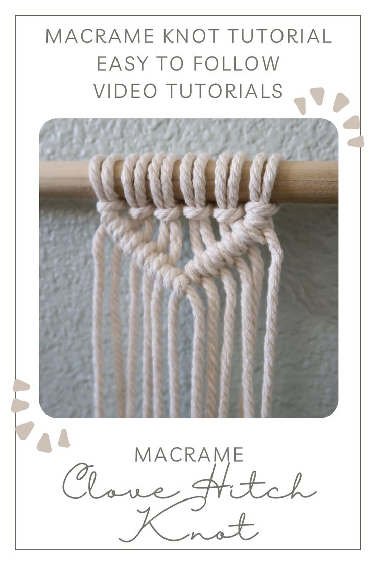 the macrame knot is shown with instructions to make it easier for beginners