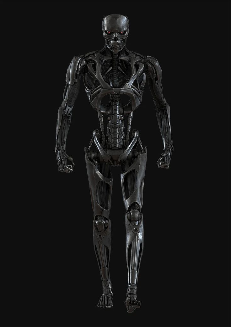 an image of a robot standing in the dark with his hands on his hipss