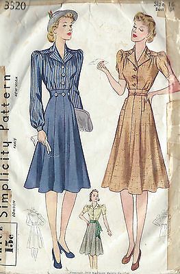 Therefore part of my collection of sewing patterns are reproduced to this quality high standard, on 50 gram paper with black ink. ✦ Buy 5 patterns and get sixth pattern of your choice FREE (FREE pattern being the lowest price out of your choice of 6). 40s Mode, 1940s Dress Pattern, Wwii Fashion, 40's Fashion, Fashion 1940s, Skirt Blouse, Vintage Dress Patterns, Vintage Wardrobe, 40s Fashion