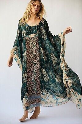 Great shopping ideas for Anna Sui X Free People Upcycled Kaftan Kimono Size S/M Made In USA NWT $708, Women's Dresses Dress Upcycle, Bohemian Dresses, Kaftan Maxi Dress, Bohemian Maxi, Bohemian Maxi Dress, Multicolor Dress, Anna Sui, Sweater Dress Midi, Bohemian Dress