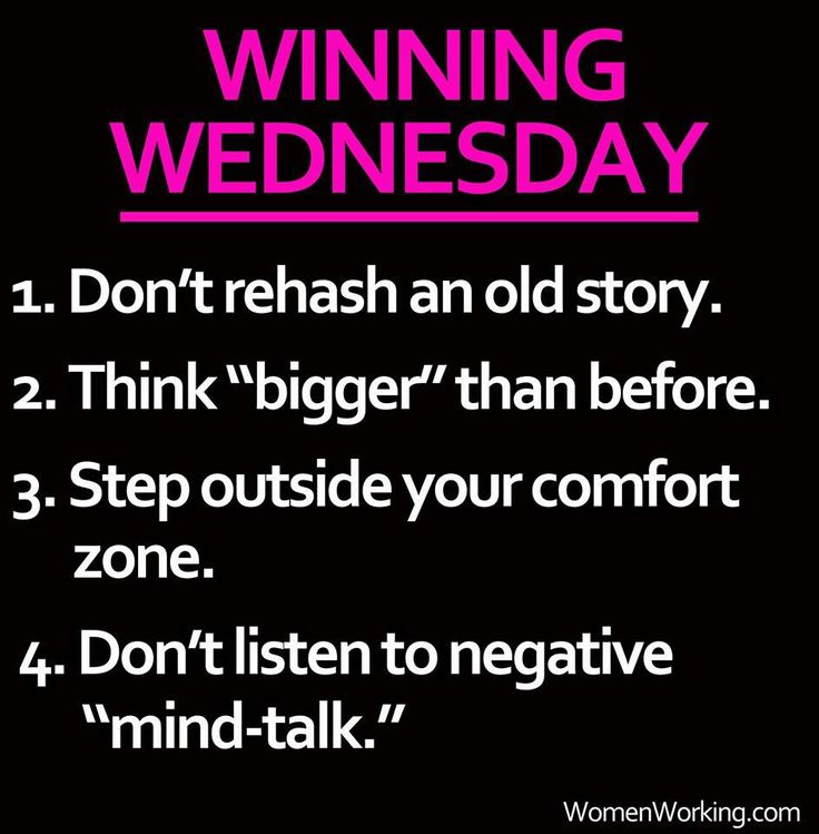 a poster with the words winning wednesday written in pink and black on it's side