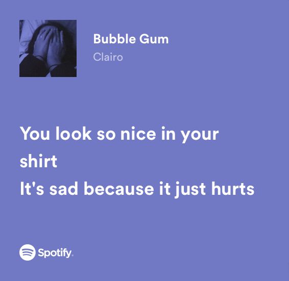 the words bubble gum are written in white on a blue background with an image of someone's feet