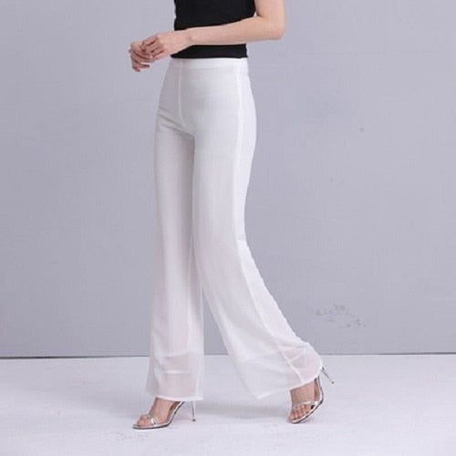 The Women's Wide Leg Summer Pants is exactly how style is defined. These fun high-waisted pants are versatile pants for women that can Take Your Style To The Next Level. If you want to break from your usual go-to styles this summer season then wide-leg pants will offer you a ton of options. It allows you to amplify your casual style preferences. Available in a range of sizes from petite to plus, these casual pants are trendy trousers for all occasions. Beautifully designed wide-leg pants that pu Non-stretch Ankle-length Summer Pants, Chic Wide Leg Non-stretch Pants, Summer Trendy Wide Leg Dress Pants, Trendy Wide Leg Summer Dress Pants, Summer Solid Straight Dress Pants, Trendy Wide Leg Dress Pants For Summer, Fitted Wide Leg Dress Pants For Summer, Trendy Wide Leg Dress Pants, Summer Straight Dress Pants