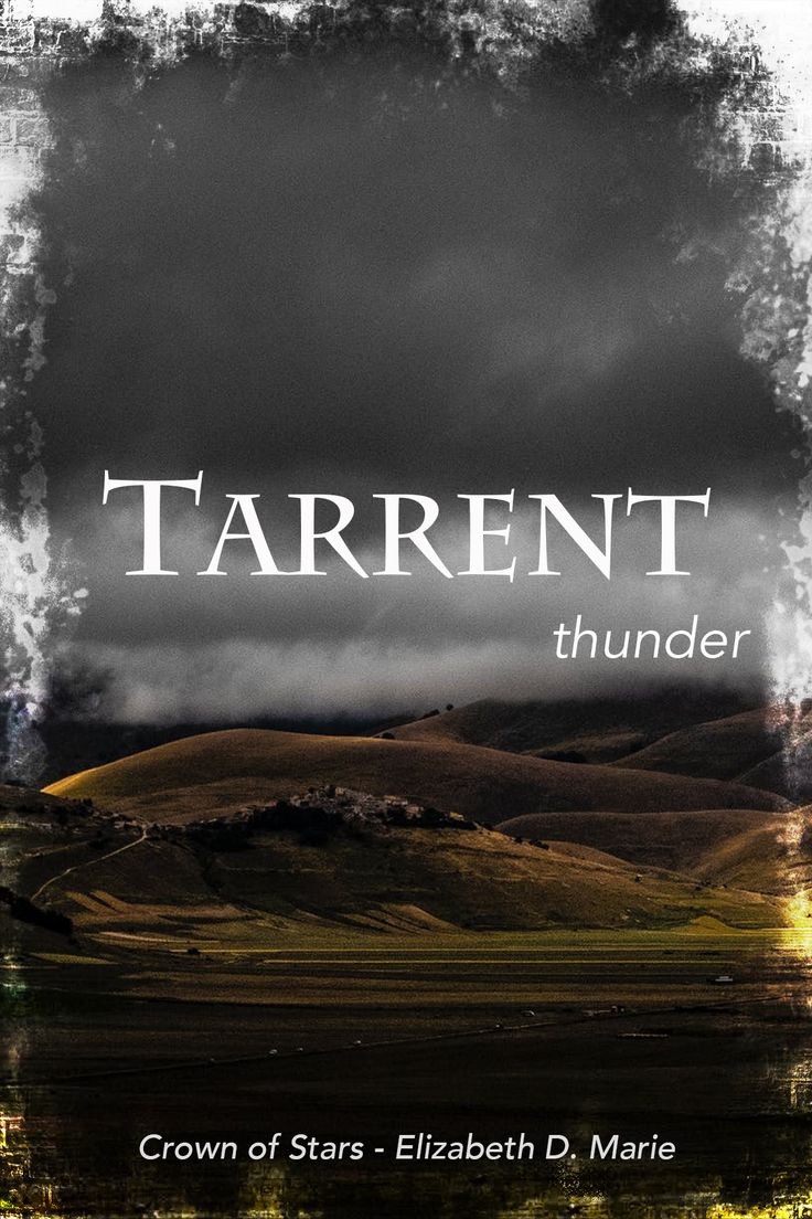 a book cover with the words, tarrentt thunder