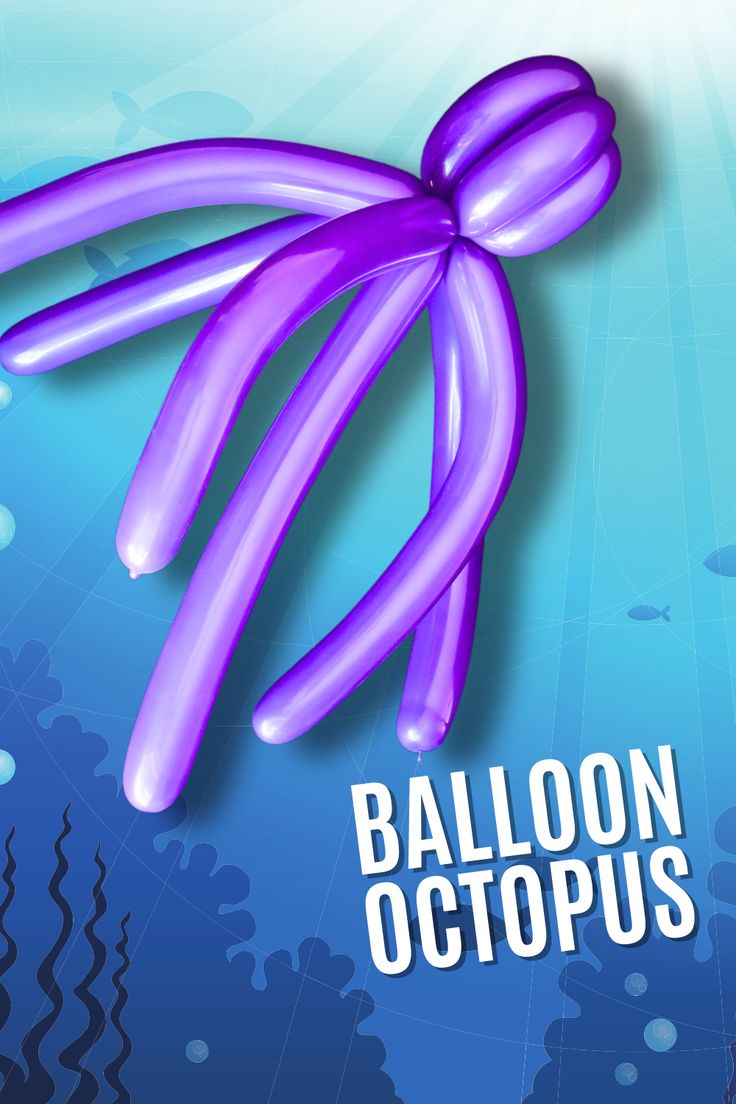 the balloon octopus is floating in the water