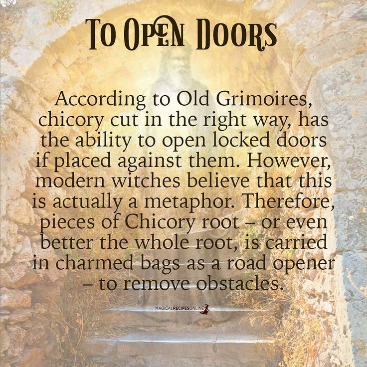 an open door with the words, to open doors according to old grimoires