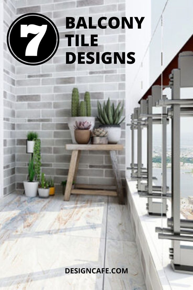 7 Balcony Tiles Design Ideas For Your Home Balcony Tiles Floors Modern, Terrace Tiles Design Modern, Terrace Wall Tiles Design, Balcony Wall Tiles Ideas, Apartment Balcony Flooring Ideas, Tiles For Balcony Walls, Small Balcony Tiles Floors, Balcony Tiles Ideas Outdoor, Outdoor Balcony Flooring Ideas