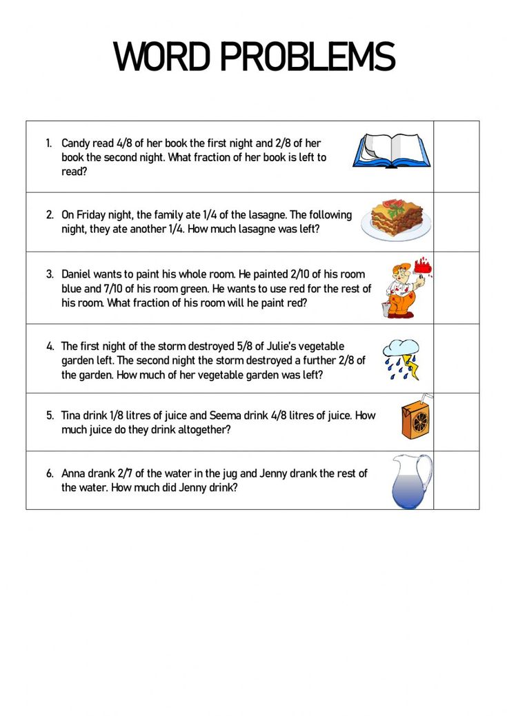 the worksheet for word problems is shown in black and white, with an image of