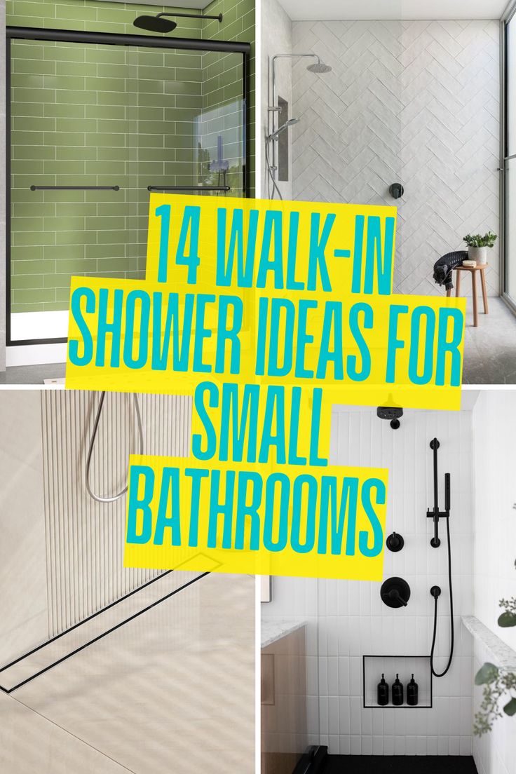 Looking to make the most of your small bathroom? These walk-in shower ideas are perfect for adding style and space! From sleek glass enclosures to clever built-in shelves, these tips will help you create a bathroom that feels bigger and looks amazing. Whether you're doing a full remodel or a small upgrade, these ideas can make all the difference. Tap to see how you can turn a small space into a modern, relaxing retreat! Small Bathroom Remodel Tile Ideas, Small Space Walk In Shower Ideas, Small Shower Door Ideas Walk In, Walk In Shower Makeover, Small Washrooms Ideas, Small Wc And Shower Ideas, Small Bathroom Showers Walk In, Super Small Shower Ideas, Small Open Shower Ideas