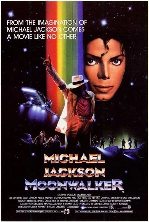 the movie poster for michael jackson's moon walker