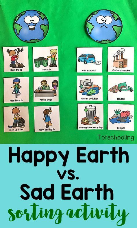 Earth Day Sorting Activity, Earth Day Circle Time Activities, Earth Activity For Preschool, Earth Day Social Emotional Activities, Earth Day Circle Time Preschool, Pre K Earth Day Activities, Toddler Earth Day Activities, Earth Day For Toddlers, Art For Pre K