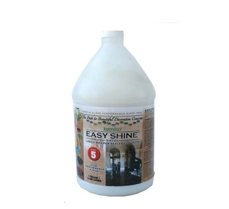 a gallon of easy shine cleaner on a white background