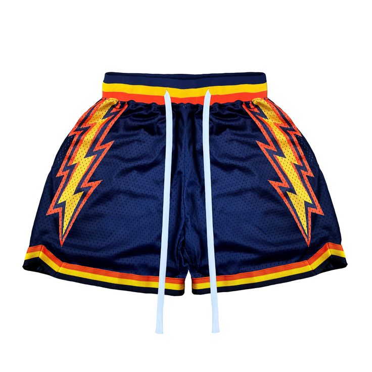 Splash Bolts Navy Blue Basketball Mesh Shorts Navy Short Bottoms For Streetwear, Casual Mesh Shorts For Streetwear, Sporty Navy Bottoms For Streetwear, Short Length Mesh Bottoms For Streetwear, Breathable Blue Sports Shorts, Blue Breathable Shorts For Sports Events, Blue Athletic Shorts For Summer Sports, Breathable Blue Shorts For Sports Events, Blue Athletic Shorts For Summer Sports Events