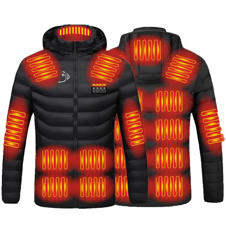 PRICES MAY VARY. [USB Rechargeable] Built-in heating module, intelligent heating,You can use your own power bank to charge the heat up jacket, Up to 8-10 working hours Feature: Heated Jacket, High Neck Coat, Hooded Jacket, Jacket With Pockets, 19 Zones Heating Jacket, Heated Hoodie, Puffer Coat, Slim Fitjacket, Winter Active Jacket Heat Across Body: heating elements generate heat across core body areas (collar, left and right-hand arms, elbows, mid-back, shoulder,abdomen Fashionable design with Mens Down Parka, Heated Vest, Heated Clothing, Thermal Jacket, Heated Jacket, Viria, Smart Thermostats, Work Gear, Cool Finds