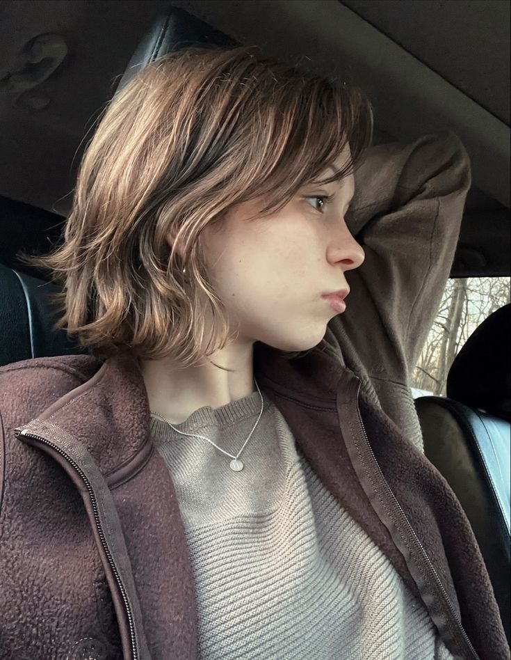 Short Hairstyle Women No Styling, Short Haircut Inspo Aesthetic, Short Hair With Light Layers, Wolfcut Short Women, Short Layered Hair Aesthetic, Short Hair With A Lot Of Layers, Straight Layered Short Hair, Bob Hair Layers, Short Unstyled Hair