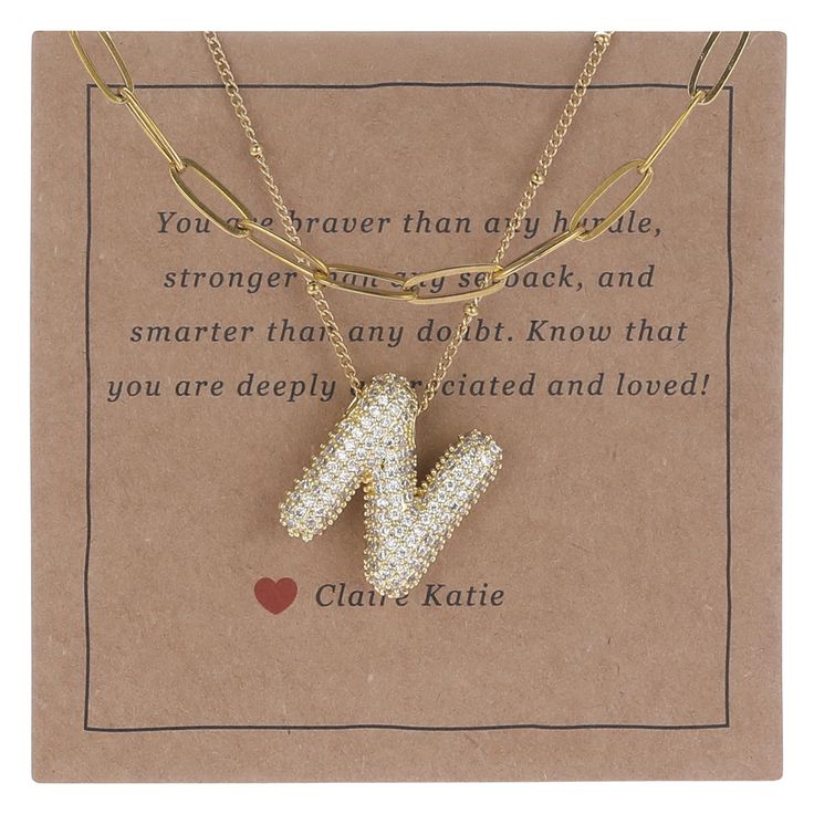 PRICES MAY VARY. Package: 1pc Small Bubble Initial Necklace Gold, 1pc 14K Gold Paperclip Chain Necklace, comes in luxury recyclable packaging (gift card and box) Adorn yourself with our Small Bubble Letter Initial Necklace, crafted with meticulous artistry and bejewelled with sparkling CZ stones. Illuminate your look with the glamorous 14k gold Bubble Balloon Letter Necklace, Initial Necklace, Layered Necklaces for Women, Cable Chain, Women's Jewelry, Birthday/Valentine's Day Gift, Gift for Her/ Bubble Letter Jewelry, Balloon Alphabet, Gold Layered Necklaces, Letter Charm Necklace, Necklaces Gift, Alphabet Pendant, Gold Bubbles, Bubble Letter, Letter Jewelry