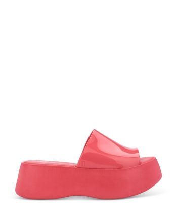 Melissa Women's Becky Scented Platform Slide Sandals Closed Toe Platform Jelly Sandals For Summer, Trendy Closed Toe Platform Jelly Sandals, Modern Closed Toe Slides For Spring, Flat Heel Slides For Summer Parties, Summer Party Slides With Flat Heel, Spring Platform Closed Toe Jelly Sandals, Summer High Heel Platform Slides, Modern Flat Heel Sandals For Summer, Trendy Summer Slides With Open Heel