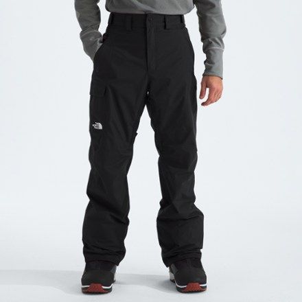 On epic powder days  dial in your waterproof protection with The North Face men's Freedom pants. They're made with durable  all-conditions DryVent™ fabric and reinforced with nylon kickpatches. Winter Functional Outdoor Cargo Pants, Functional Black Ski Pants, Functional Black Pants For Winter Sports, Waterproof Black Pants For Skiing, Technical Black Bottoms For Outdoor, Black Bottoms With Pockets For Ski Season, Functional Black Pants For Outdoor Work, Waterproof Black Skiing Pants, Black Snowboarding Pants For Ski Season