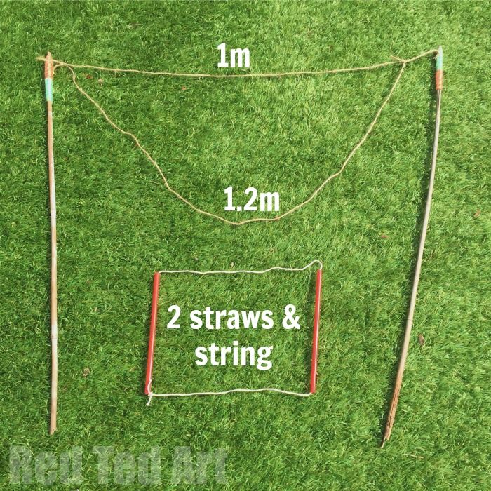 an overhead view of a soccer goal with measurements