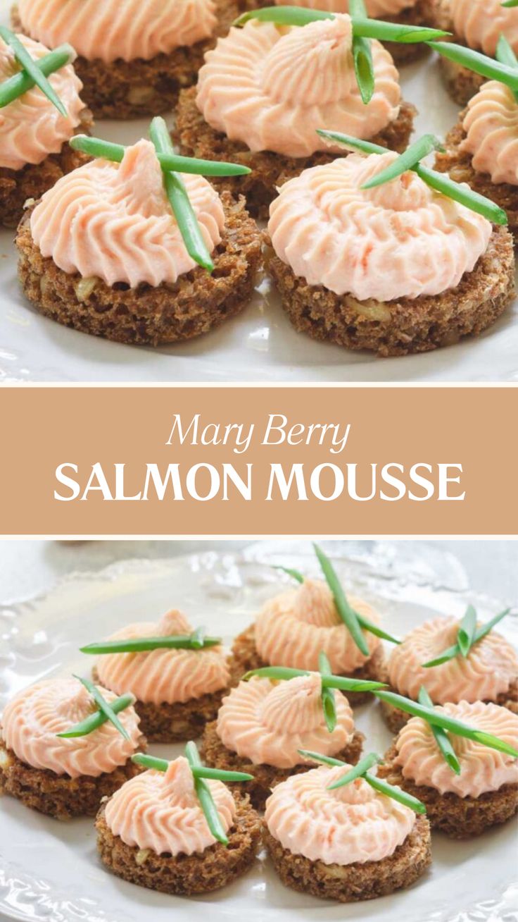 Mary Berry Salmon Mousse Savoury Mousse Recipes, Fish Dinner Party Recipes, Salmon Mousse Appetizers, Salmon Crostini Appetizers, Mary Berry Salmon, Salmon Mousse Recipe, Salmon Mousse Recipes, Mary Berry Recipes, Dill Mayo