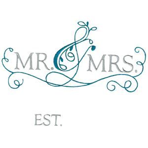 the logo for mr and mrs est