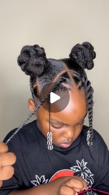 33K likes, 389 comments - kelsgorgeous on March 26, 2024: "Hey guys watch me style Kel’s hair with @_kaleidokids Their new kids line left her hair feeling soft and moisturized and lot at that shine!😍 . . Text KELS to 32687 for 15% off your first purchase ✨ . . #blackgirlmagic #4c #naturalbeauty #4chair #haircare". Slick Back Bun Afro Hair, Natural Hair Styles With Braids Kids, Kids Cute Hairstyles Daughters, Kiddy Hairstyles Natural Hair, How To Style Natural Hair For Kids, Easy Hairstyles Little Kids, Puff Ball Hairstyle Natural Hair Kids, Picture Day Hairstyles Black Kids, Cute Christmas Hairstyles For Kids Black