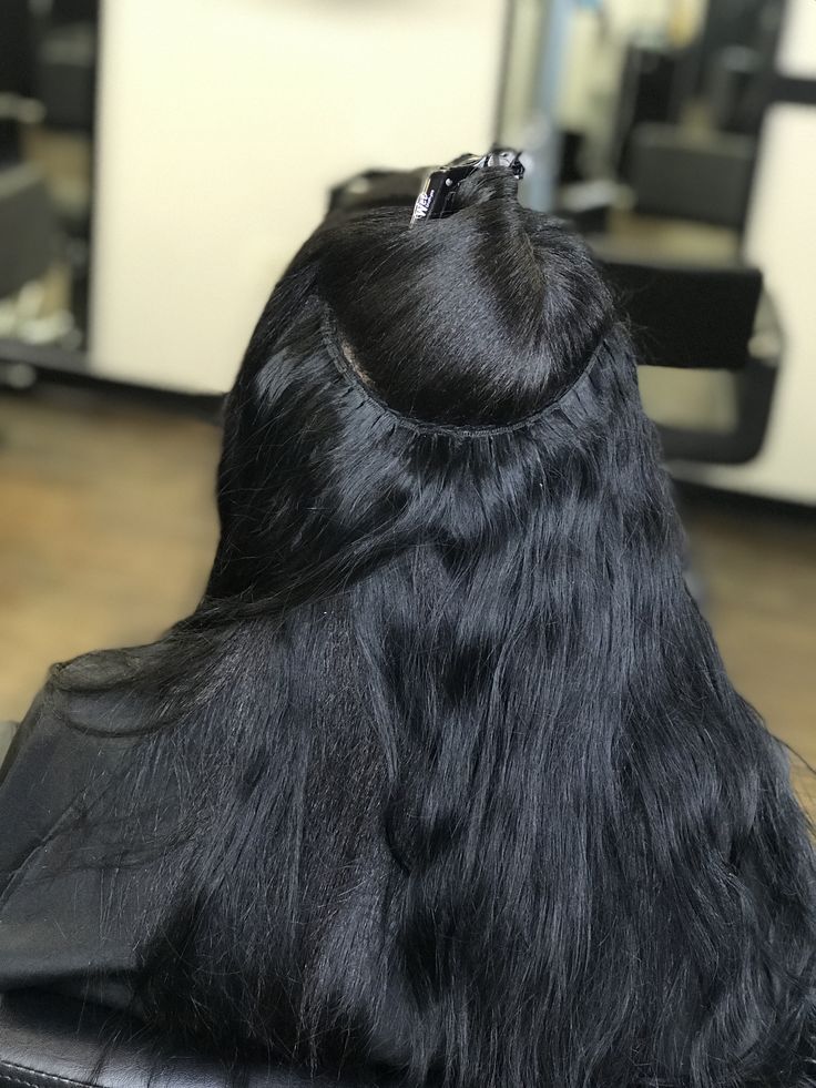 Extension Ideas Hair, Braidless Sew In, Sew In Extensions, Best Human Hair Extensions, Sew In Hairstyles, 100 Human Hair Extensions, Extension Ideas, Mega Hair, Remy Human Hair Extensions