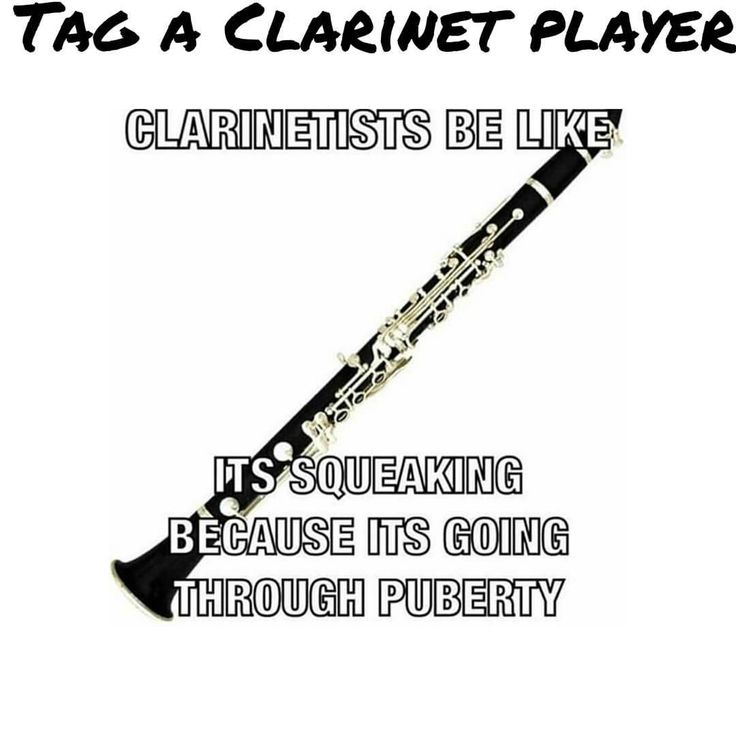 a poster with an image of a flute and the words, tag a clarinet player