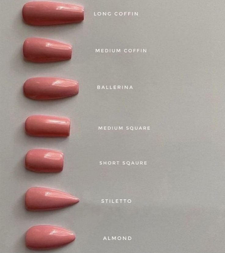 Nail Extensions Shapes, Gel Nails Shape, Acrylic Nail Shapes, Soft Gel Nails, Basic Nails, Casual Nails, Simple Acrylic Nails, Vacation Nails, Beach Nails