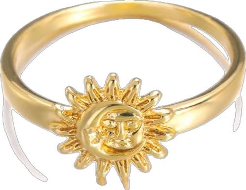 Celestial Sun And Moon Jewelry, Celestial Jewelry With Sun And Moon Designs, Adjustable Round Jewelry With Sun Design, Adjustable Round Sun Design Jewelry, Spiritual Gold Crescent Ring, Spiritual Crescent Gold Ring, Gold Crescent Spiritual Ring, Adjustable Celestial Jewelry With Sun Design, Adjustable Celestial Sun Design Jewelry