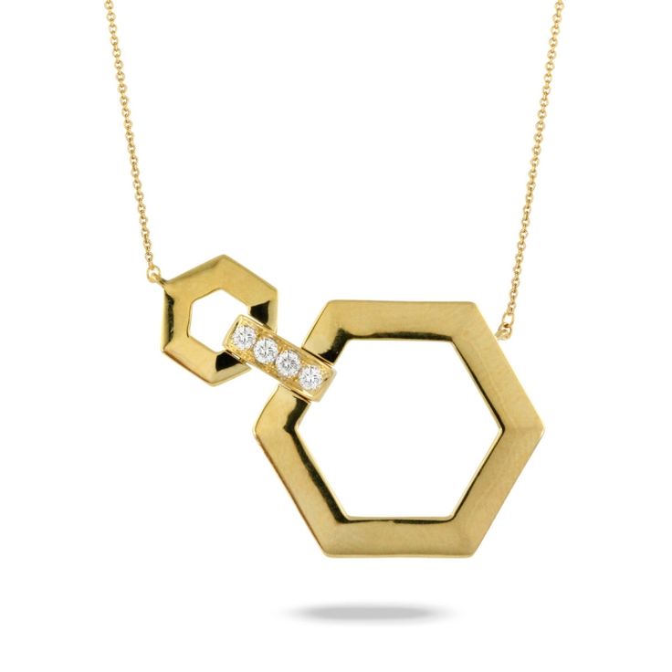 Geometric Jewelry Design, Relationship Necklaces, Buccellati Jewelry, Yellow Diamond Necklace, Dove Jewelry, Dancing Diamond, Necklace With Diamond, Triangle Diamond, Art Jewelry Design