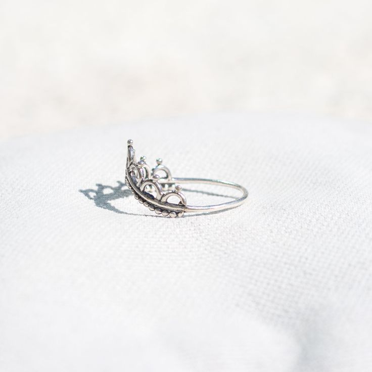 The Bohemian Crown is the perfect decoration for your pretty finger! The unique indent shape of the ring is perfect for stacking with your other rings to create a one of a kind display of your rings. Wear it stacked, or stand alone on your middle finger or thumb! We recommend stacking it under the Elemental Moonstone, it's a crowd favorite! QUALITY YOU CAN COUNT ON - We use only high quality .925 Sterling Silver. Our rings are made with the finest silver and are solid sterling silver. We guarant Bohemian Crown, Your Pretty, Crown Ring, Bohemian Rings, The Bohemian, Cute Rings, Gold Plated Silver, Perfect Ring, Fine Silver