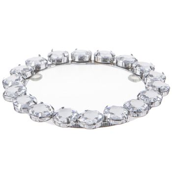 an image of a bracelet with clear stones