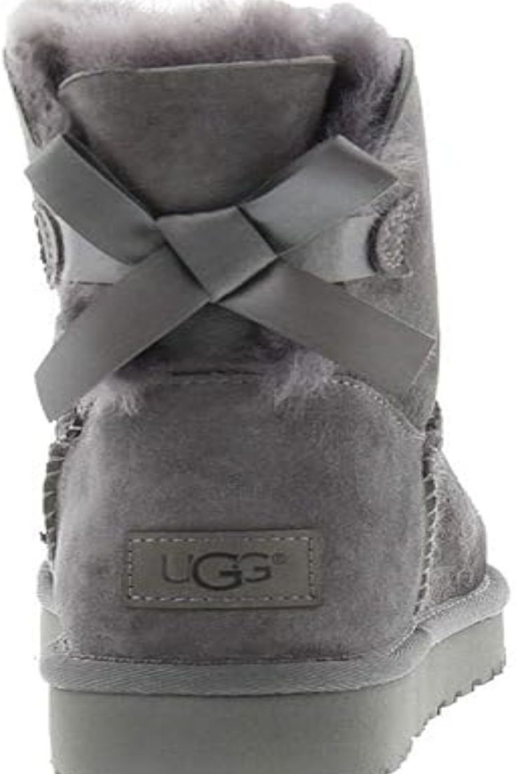 UGG Women's Mini Bailey Bow Ii Boot, Black, 7 Mini Baileys, Bailey Bow, Gray Winter, Amazon Associates, Black 7, Womens Uggs, Winter Boot, Mid Calf, Boat Shoes