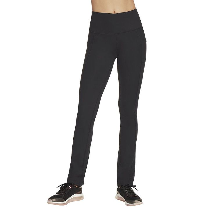 Enjoy your workout in versatile comfort with these women's Skechers GOWALK JOY pants. The high-waisted design is made with GOFLEX™ fabric which features a soft cotton-like feel in a matte finish. Enjoy your workout in versatile comfort with these women's Skechers GOWALK JOY pants. The high-waisted design is made with GOFLEX™ fabric which features a soft cotton-like feel in a matte finish. Moisture-wicking technology Double-layer compression waistband Self gusset Slight flare-leg opening 2 front Skechers Go Walk, Diamond Logo, High Waist Pants, Skechers Women, Bold Black, Bottom Clothes, Waist Pants, Moisture Wicking Fabric, High Waisted Pants