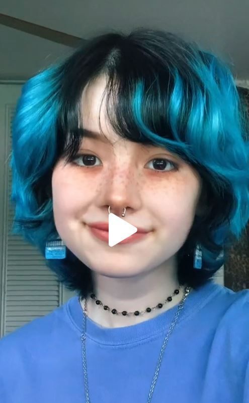 Short Hair Model, Short Hair Tomboy, Alt Style, Blue Raspberry, Hair Envy, Pixie Hairstyles, Pixie Cut, Blue Hair, New Hair