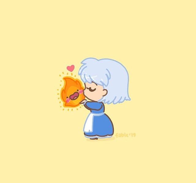 a cartoon character holding a heart shaped object in her hand and looking at the sun