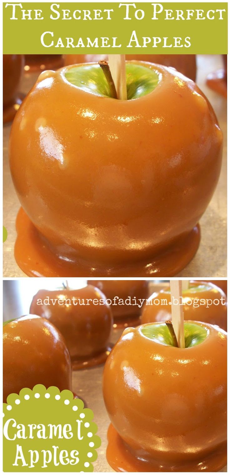 caramel apples are the perfect treat to serve at any party