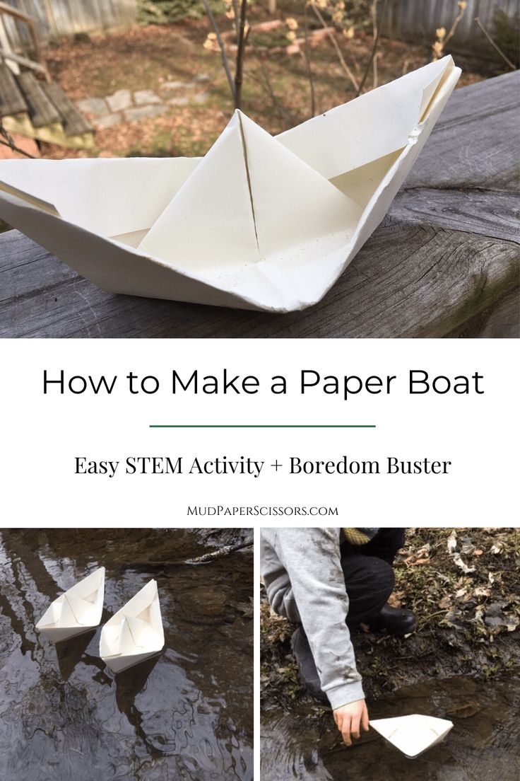 how to make a paper boat that floats in the water and is ready for launch