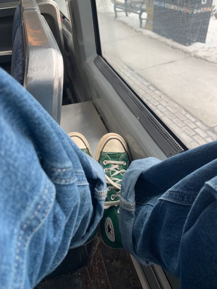 green chuck 70’s high tops (on the bus) Converse 70 Outfit, Green Chuck 70, Converse Chuck Taylor 70s, Chuck Taylor 70s, Converse 70, Chuck 70, The Bus, Chuck Taylor Sneakers, Converse Sneaker