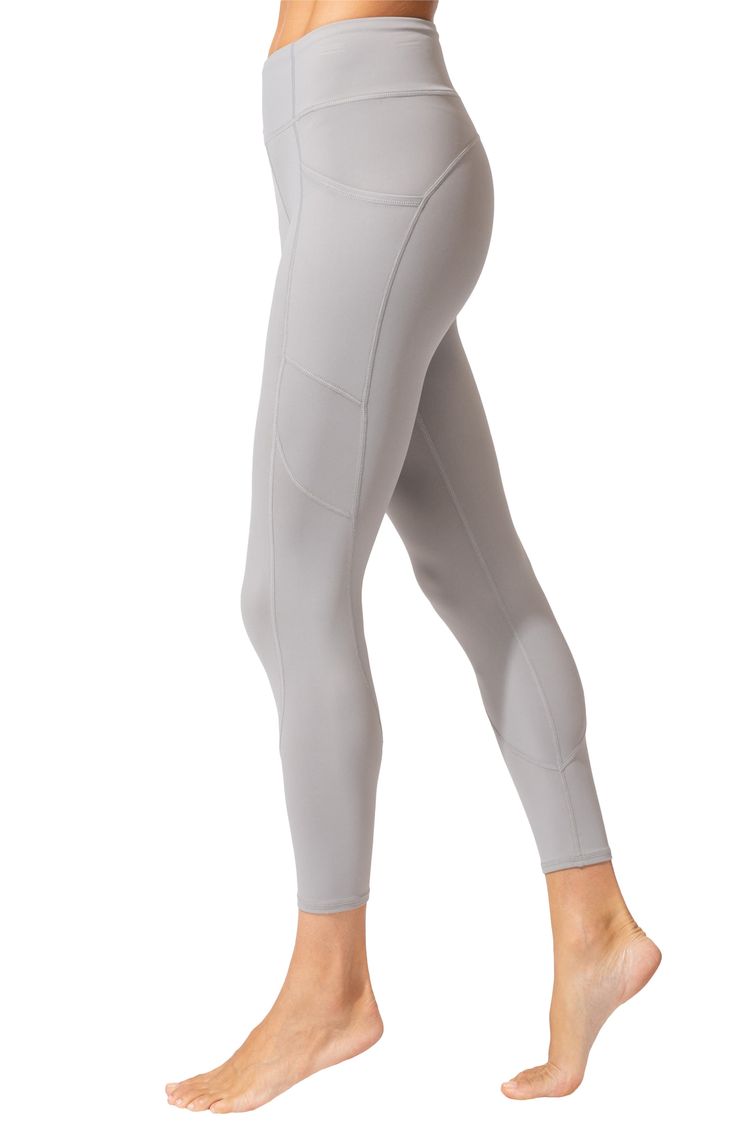 Work up a sweat in high-rise leggings designed with plenty of stretch and handy side pockets to carry your essentials when you leave the house. Elastic waist Side pockets 77% recycled polyester, 23% spandex Machine wash, tumble dry Imported This product meets Nordstrom Sustainably Sourced Materials criteria: contains at least 50% sustainably sourced materials Functional Full-length Tights With Pockets, Functional High Rise Tight Activewear, Athleisure Activewear With Functional Pockets For Pilates, Mid-rise Comfort Stretch Activewear With Pockets, Athleisure Activewear With 4-way Stretch And Hip Pockets, Fitted Yoga Pants With Side Pockets For Running, Functional Compressive Activewear With Hip Pockets, Fitted Yoga Pants With Pockets For Workout, Compressive Athleisure Yoga Pants With Pockets