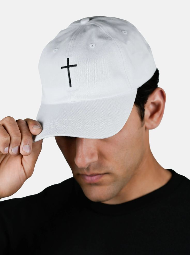 Whether it is a bad hair day or you just need to zone in and focus, we've got you covered with our custom Dad Hat. Solid 6-panel cap design. Duel embroidered HolStrength logo. Solid silver buckle with adjustable strap for custom fit. One-size fits most. HolStrength - Premium Christian Clothing Holstrength Logo, Streetwear Spring, 6 Panel Cap, Leggings Hoodie, Christian Cross, Bad Hair Day, Christian Clothing, Cap Design, Bad Hair