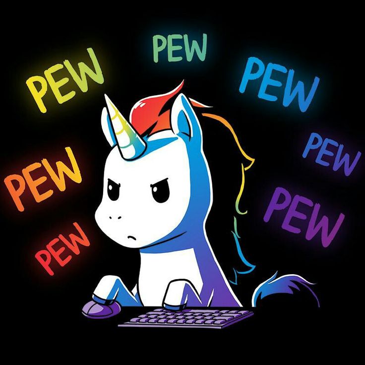 a cute little pony sitting on top of a computer keyboard in front of a neon sign