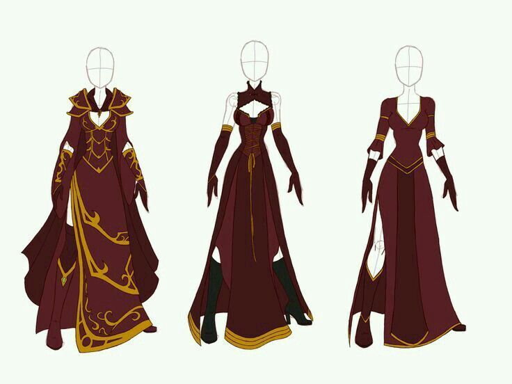 three different views of the costume design for an upcoming character from disney's frozen princess