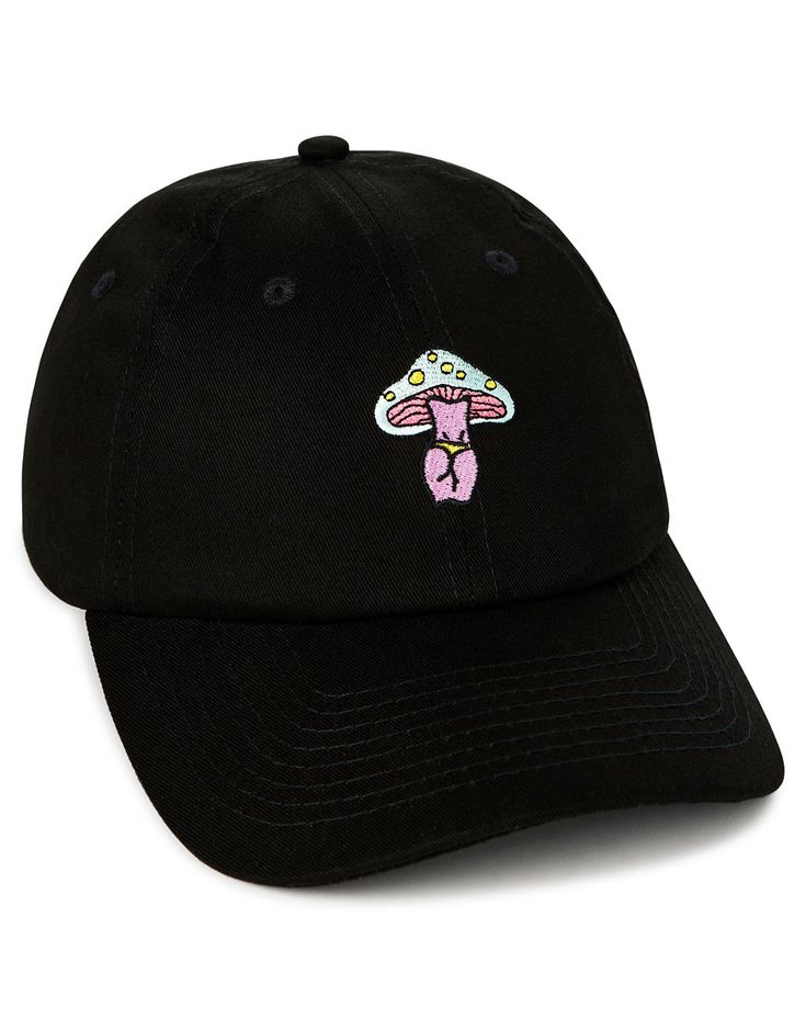 Make a bold statement with this mushroom ass dad hat! This funny hat is the perfect way to show off your sense of humor. Exclusively at Spencer's Adjustable Mid crown Structured fit Normal bill Buckle closure Material: Cotton Care: Spot clean Imported Funny Hats, Sense Of Humor, Dad Hat, Show Off, Hat Fashion, Dad Hats, Stuffed Mushrooms, Sense, Buckle